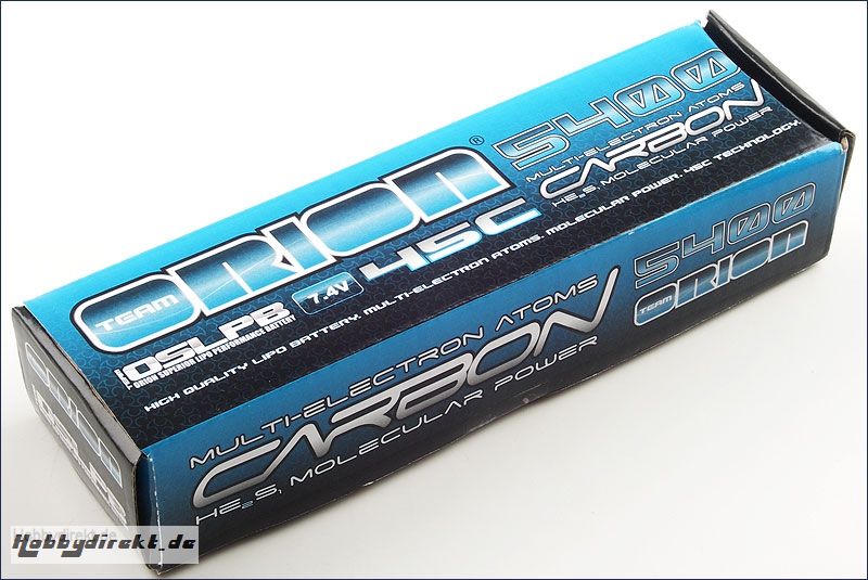 Molek-LiPo 5400 7,4V 45C Racepack S-Plug Team Orion ORI14020