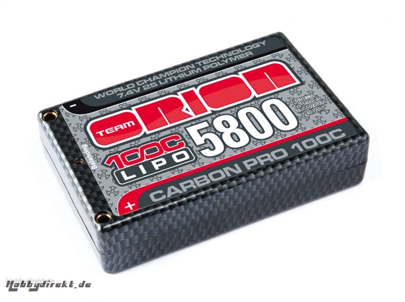 Carbon Pro 5800 100C 7.4V Saddle Block Team Orion ORI14065