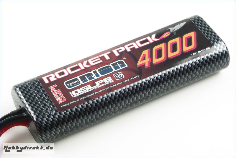 Akku Rocket Pack Lipo 4000 25C (Super) Team Orion ORI14107