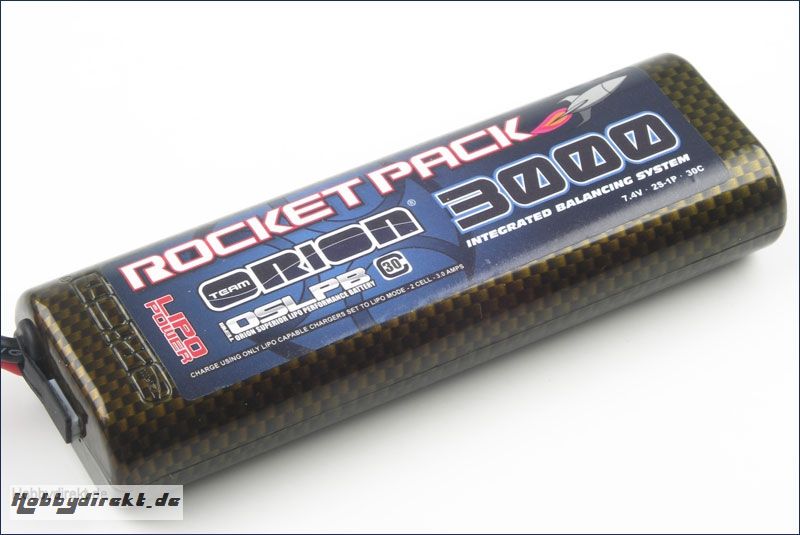 Rocket Pack Lipo 3000 IBS 35C 7,4V Dea Team Orion ORI14122