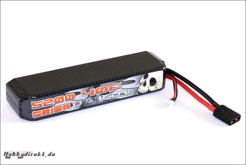 Carbon XX LiPo 5200 7.4 V 40C Team Orion ORI14142