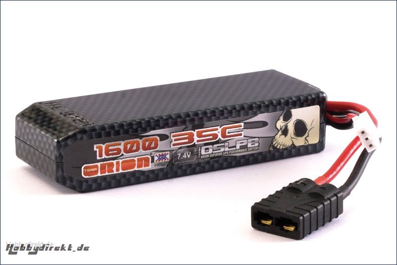 Carbon XX LiPo 1600 7.4 V 35C Team Orion ORI14145