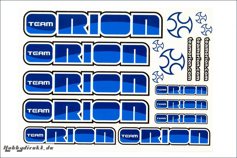 Dekorbogen blau/blau Team Orion ORI43319