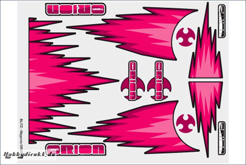 Grafiksset Innenraum Blitz Magenta Team Orion ORI59057