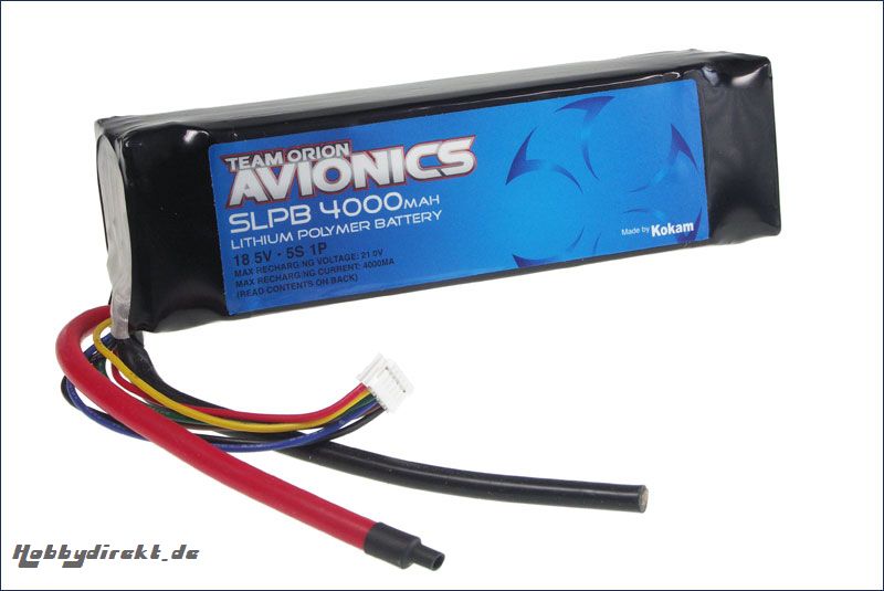 Avionics Lipo 30C SLP4000 mAh 18,5V Team Orion ORI60031