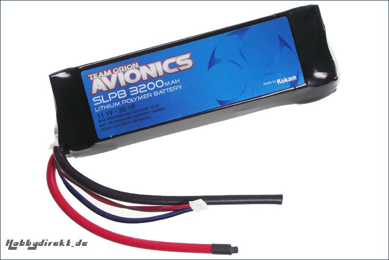 Avionics Lipo 30C SLP3200 mAh 11,1V Team Orion ORI60033