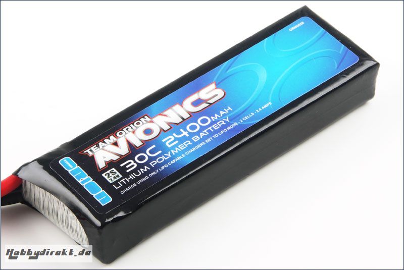 Avionics Lipo 7,4V 2400mAh 30C SLP Team Orion ORI60058