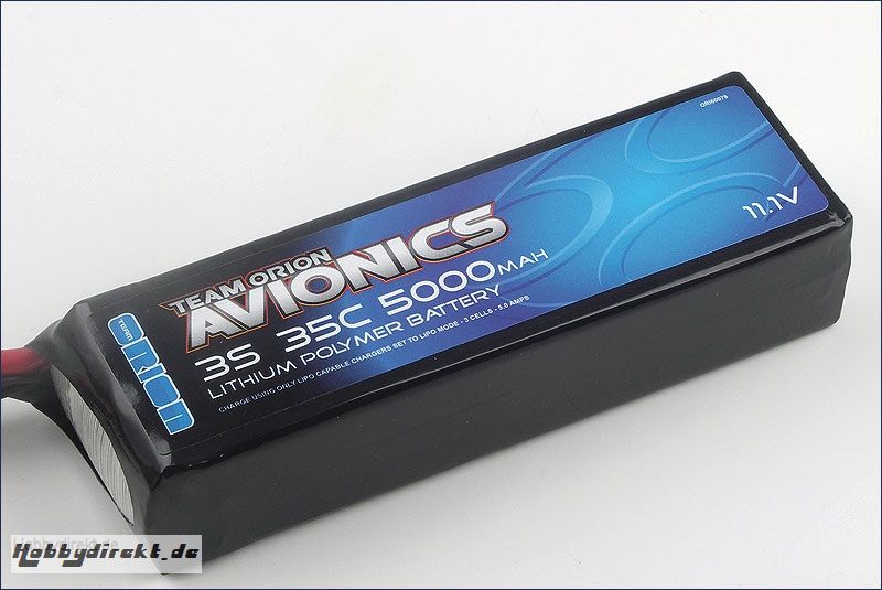 Avionics LiPo 5000 11.1V (35C) Team Orion ORI60078