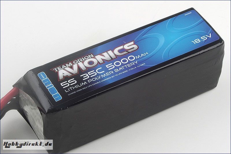 Avionics LiPo 5000 18.5V (35C) Team Orion ORI60080