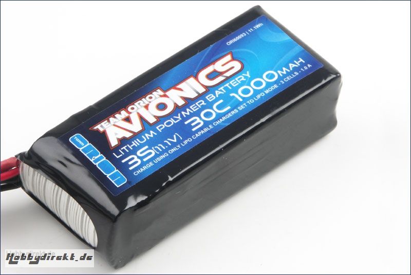 Avionics LiPo 1000 11.1V (30C) BEC Team Orion ORI60093