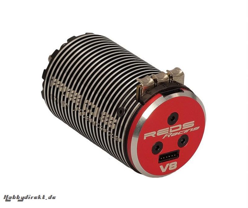 BRUSHLESS MOTOR REDS V8 1900KV 4 POLE SENSORED GEN 2 Kyosho REDMTEG0004