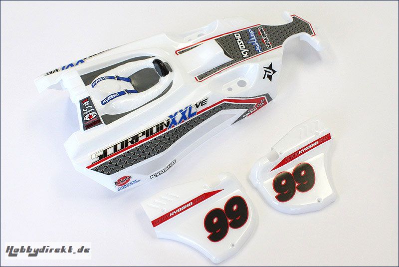 Karosserie Scorpion XXL weiss, lackiert Kyosho SXB001