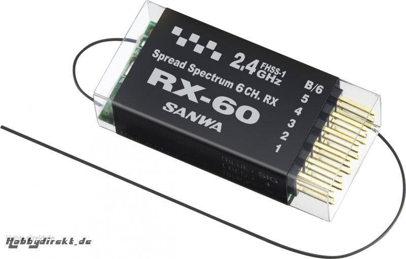 RX-60 6-Kanal Mini-Empfänger FHSS LRP 107A40953A