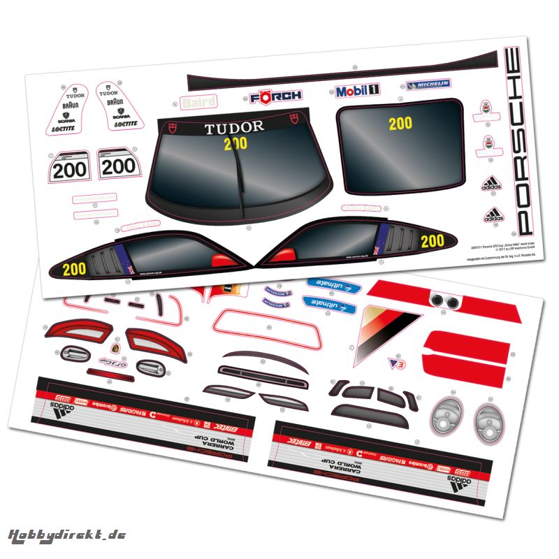 Dekorbogen S10 Blast TC Porsche GT3 Cup LRP 122034