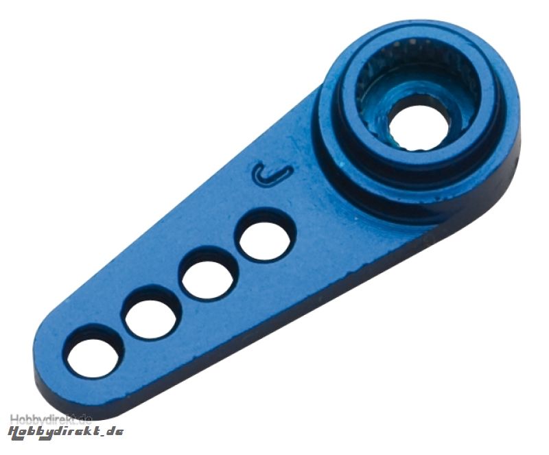 Alu Servo Horn Lenkung blau Futaba LRP 132585