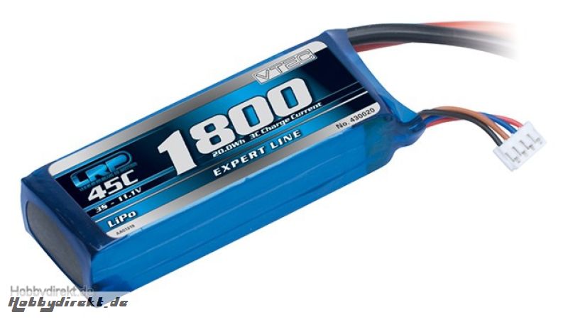 Lipo Flugakku 1800 - 45C - 11.1V LRP 430020