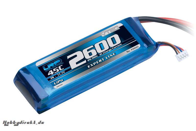 Lipo Flugakku 2600 - 45C - 11.1V LRP 430022