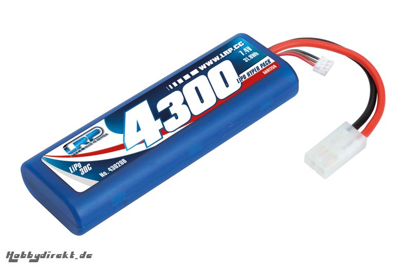 LRP LiPo Hyper Pack 4300 - 7.4V - 30C LRP 430208