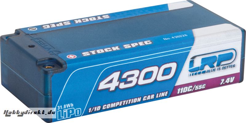 LRP 4300 Shorty Stock Spec LiPo Hardcase LRP 430228