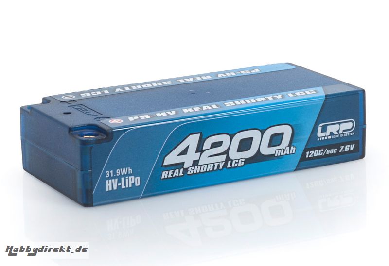 P5-HV Real Shorty LCG 4200mAh Hardcase Akku - 7.6V LiPo - 120C/60C LRP 430256