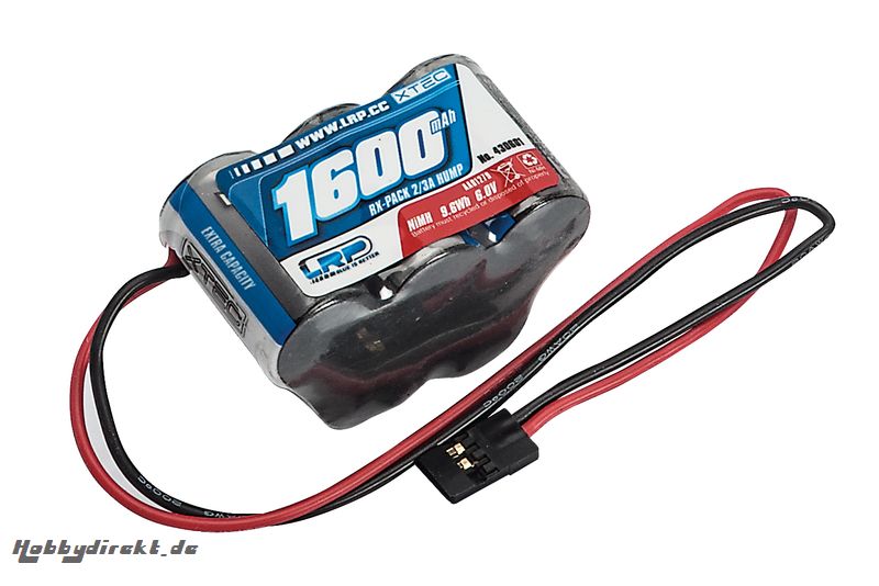 LRP RX-pack Hump - JR - 6.0V - 1600mAh LRP 430601