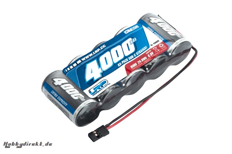 1/5 RX-pack Straight JR 6.0V 4000mAh LRP 430609