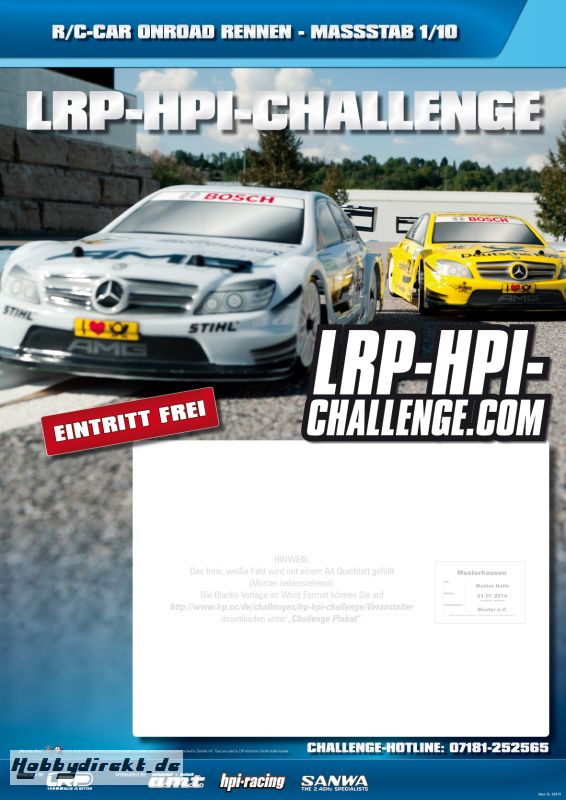 1 VE = 10 Stck LRP/HPI Challenge Plakat LRP 62418