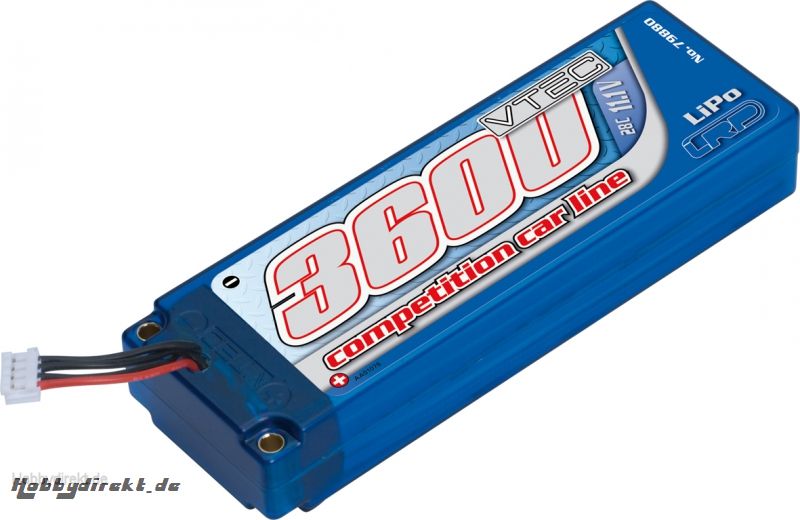 LiPo 3600 Comp. Car Line 11.1V 28C LRP 79880