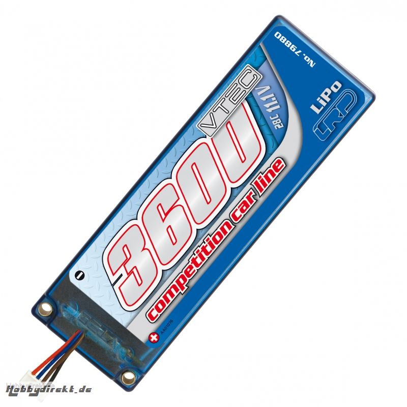 LiPo 3600 Comp. Car Line 11.1V 28C LRP 79880