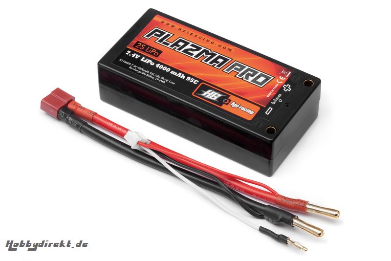 Plazmapro 7.4V 4000mAh 95C LiPo (Shorty) hpi racing H110600