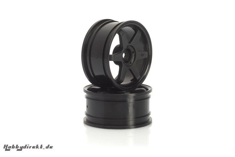 TE37 Felge 26mm (schwarz/0mm Offset) hpi racing H3836