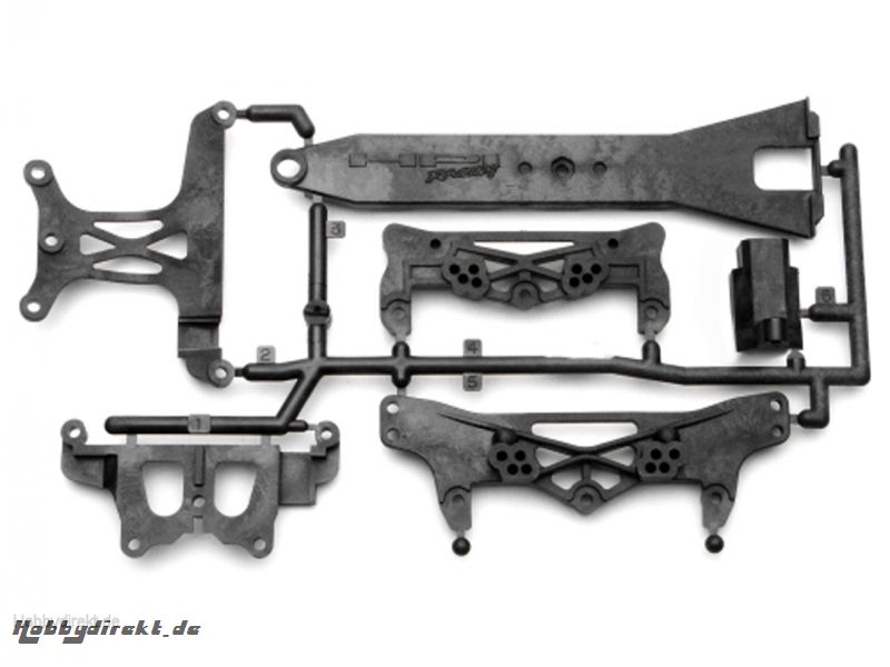 Akkuh./Dämpferbr. kohlefaserver. Pro3 hpi racing H73453