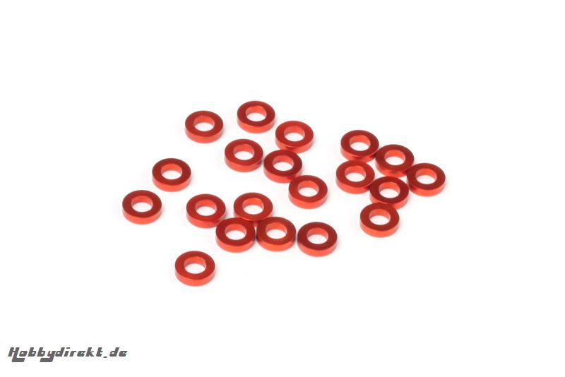 Aluminium Scheibe 3x6x1.5mm(orange/20St) hpi racing HB114490