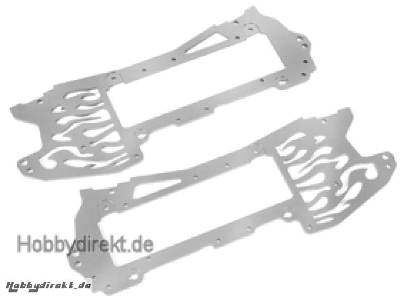 Alu.Chassis Set (7075/silber/E-Zilla) hpi racing HB66332