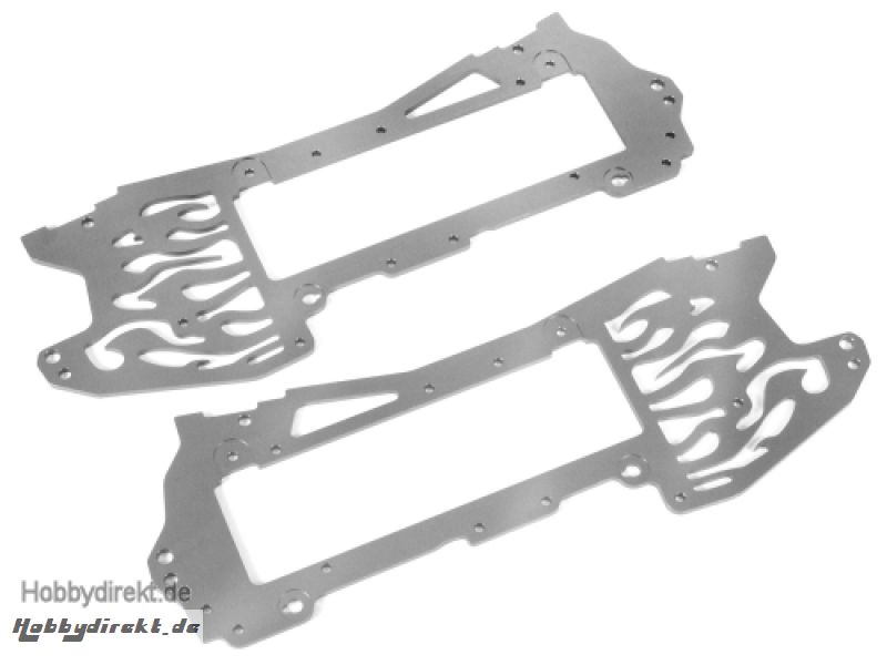 Alu.Chassis Set (7075/silber/E-Zilla) hpi racing HB66332