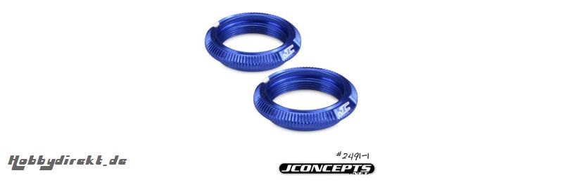 JConcepts - Fin, 12mm Federvorspannring ? Blau (2 St.) (Passend für ? B5M, T5M, SC5M) LRP J2491-1