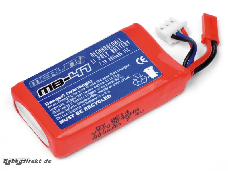 Akku 7.4V 2-Zellen 800mAh (Tracer 180) LRP ML47003