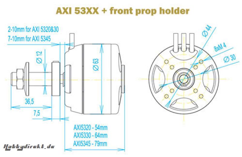 Model Motors AXI 5320/34 BLess Mot MM