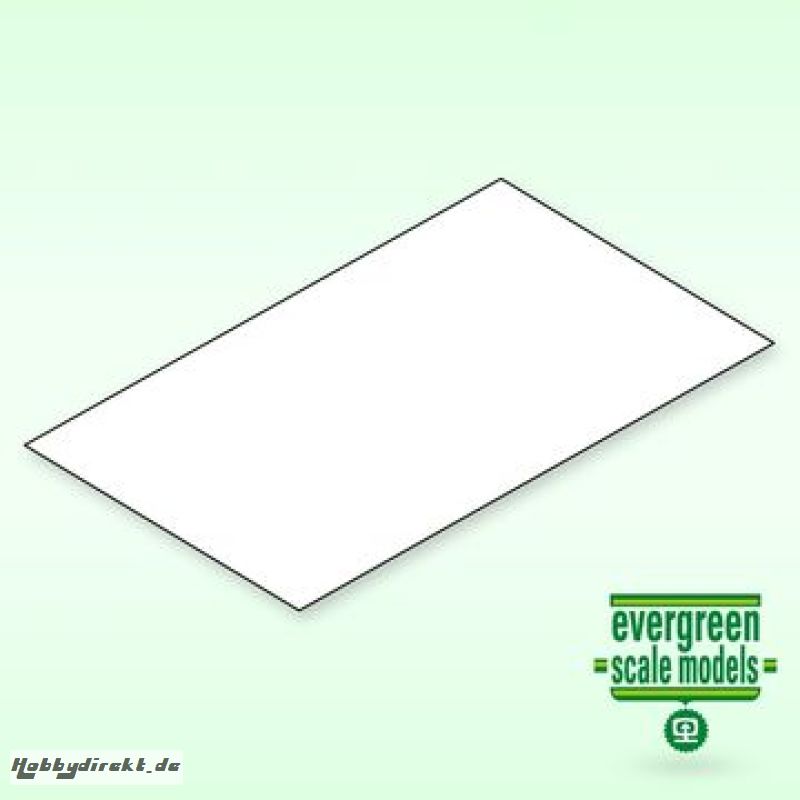 Glattes Blatt 1x300x600 mm (6) EVERGREEN 19040