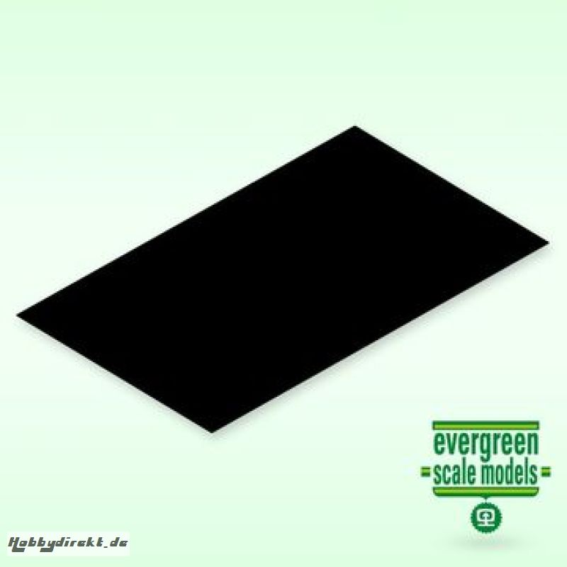 Einfaches schwarzes Blatt 1x200x525mm (3) EVERGREEN 9115