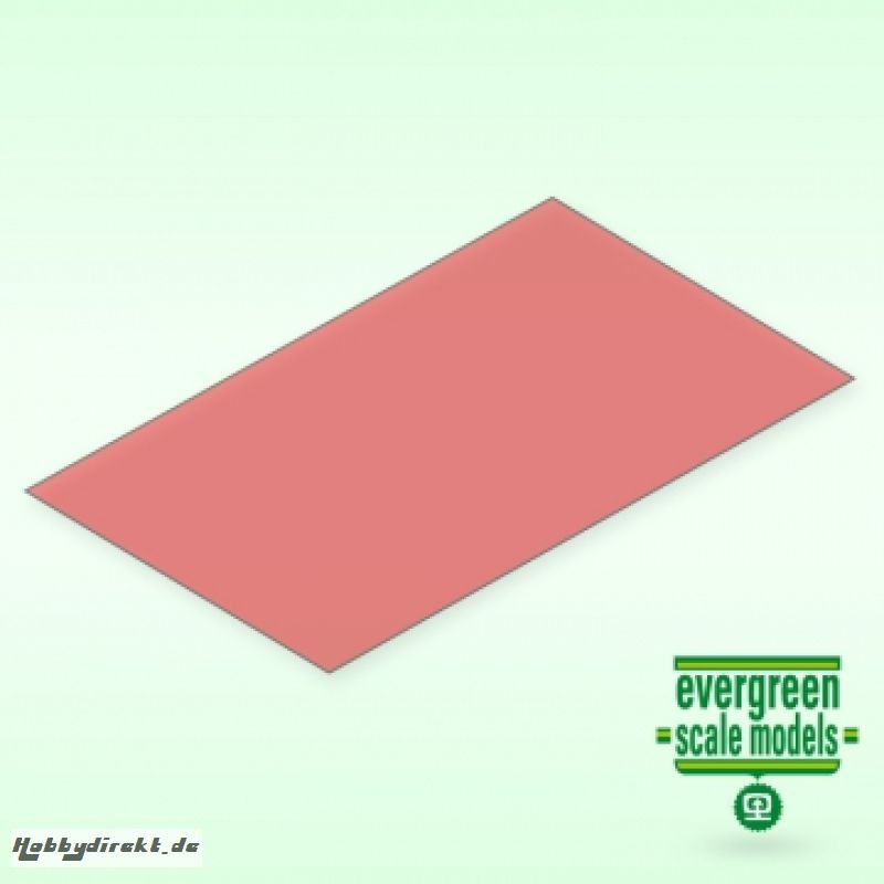 Rote Klarsichtfolie 0,25x150x300 mm (2) EVERGREEN 9901