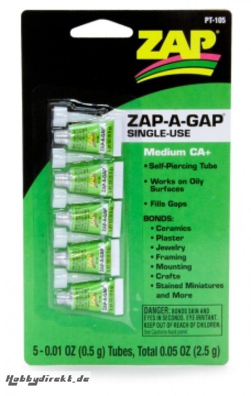 ZAP-A-GAP Einmalgebrauch CA 5x0.5gr ZAP 11730034