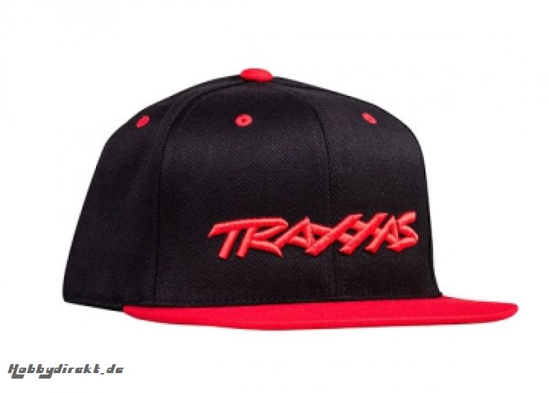 Snap Hat Flat Bill Schwarz/Rot Traxxas Logo TRAXXAS 1183-BLR