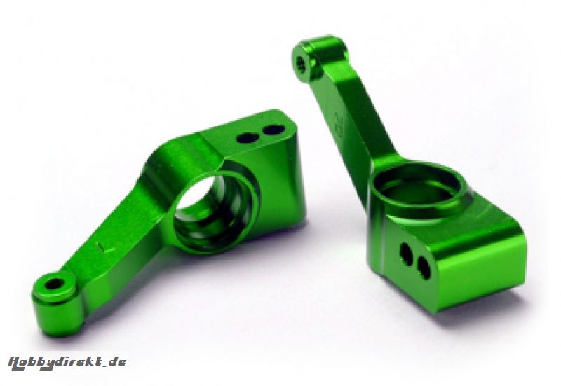 Carriers, Stub Axle Rear Aluminium Green (2) Traxxas 1952G