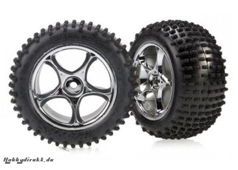 Tires & Wheels Alias Soft/Tracer Chrome 2.2 Rear (2) Traxxas 2470R