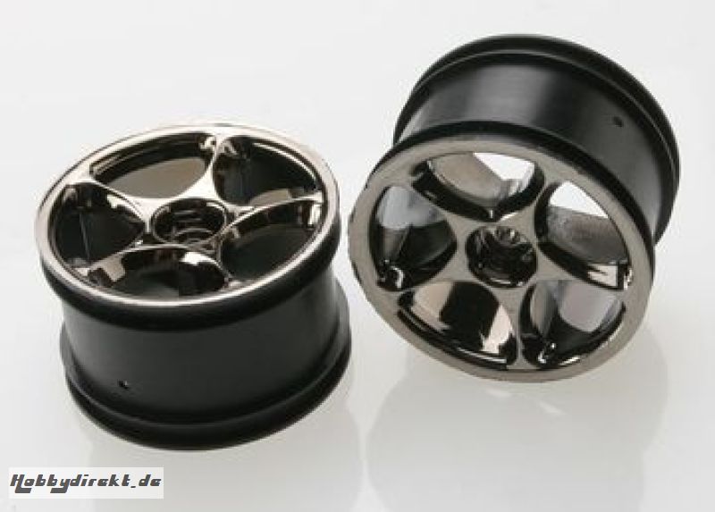 Wheels Tracer Black Chrome 2.2 Rear (2) Traxxas 2472A