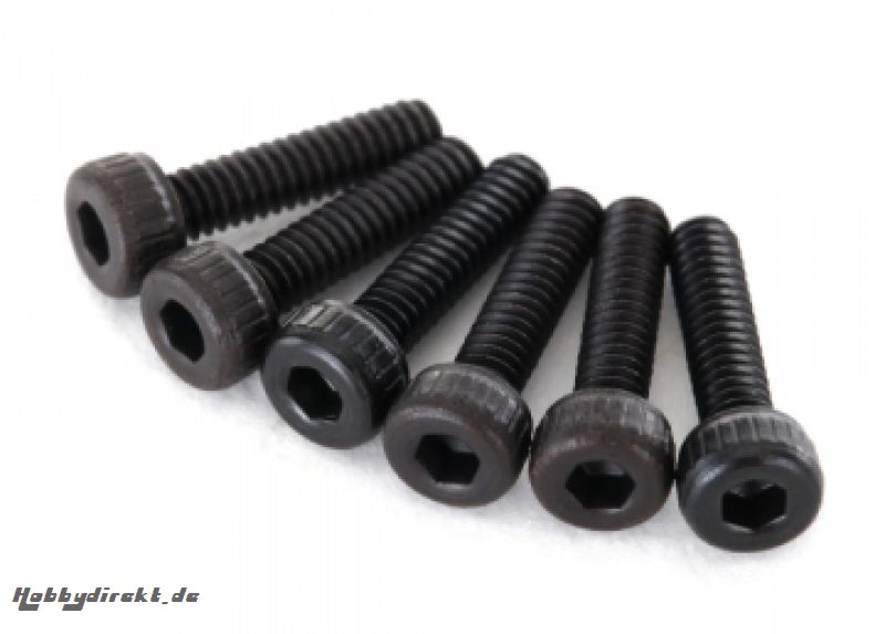 Screws M2x8mm Cap-head Hex Socket (6) Traxxas 2564