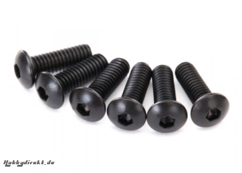 Screws M2.5x8mm Button-head Insex (6) Traxxas 2617