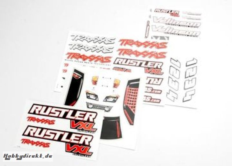 Decal Sheets Rustler VXL Traxxas 3713R