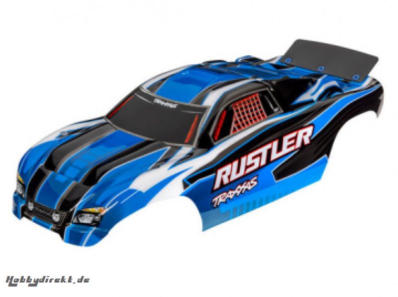 Karosserie Rustler 2WD Blau lackiert TRAXXAS 3750X